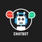 Chatbot icon like hotline service