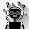 Chatbot With Question Mark Icon Concept Black Chat Bot Or Chatterbot Service Of Online Support Technology