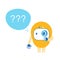 Chatbot with Question Marks, Ai Robot Faq Customer Support, Answering and Online Consultation. Future Innovation