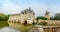 Chateau of Chenonceau with river Cher