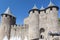 Chateau Comtal Carcassonne Medieval City France