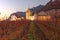 Chateau d`Aigle in autumn, Switzerland