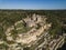 Chateau de Beynac, aerial view from Dordogne River