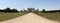 Chateau de Chambord, panoramic view from the south-east, approach to the main gate, Loir-et-Cher, France