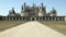 Chateau de Chambord, view from the south-east, approach to the main gate, France