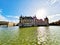 Chateau de Chantilly, important historical monument in the north of Paris, France