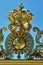 Chateau de Versailles. Golden French King Crown, t