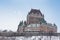 Chateau Frontenac in winter snow
