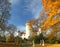 Chateau Konopiste in autumn day, Czech republic