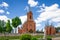 Chatholic church in Ivenets, Minsk region, Belarus