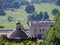 Chatsworth country house in the Derbyshire countryside