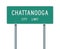 Chattanooga City Limit road sign