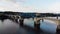 Chattanooga, Drone View, Market Street Bridge, Tennessee River