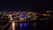 Chattanooga at Night, Time Lapse, Drone View, Riverfront, Tennessee