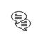 Chatting line icon