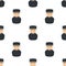 Chauffeur Man Avatar Icon Seamless Pattern