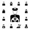 Chauffeur`s avatar icon. Detailed set of avatars of profession icons. Premium quality graphic design icon. One of the