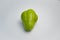 A chayote or labu siam isolated in white