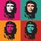 Che Guevara Iconic Portrait Vector illustration poster template