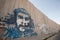 Che mural on Israeli separation wall