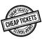 Cheap Tickets rubber stamp