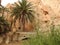 Chebika mountain oasis on the border of the Sahara, clear blue sky, Tunisia, Africa