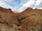 Chebika mountain oasis on the border of the Sahara, clear blue sky, Tunisia, Africa