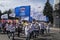 Cheboksary Electrical Equipment Plant on the procession in honor of the first of May in Cheboksary