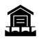 Check this beautifully designed icon of beach house in modern style