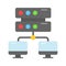 Check this beautifully designed icon of network server in modern style