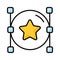 Check this beautifully designed icon of star vector in trendy style