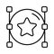 Check this beautifully designed icon of star vector in trendy style