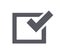 Check Box Icon, Vector Vote Yes Sign