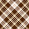 Check brown beige textile seamless pattern