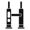 Check car lift icon simple vector. Auto garage