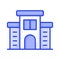 Check this carefully crafted icon of office building, hotel building, residential building