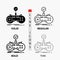 Check, controller, game, gamepad, gaming Icon in Thin, Regular, Bold Line and Glyph Style. Vector illustration