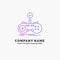 Check, controller, game, gamepad, gaming Purple Business Logo Template. Place for Tagline