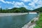 Check dam in Kio Lom Dam, Lampang Province Thailand.