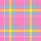 Check diamond tartan plaid fabric seamless pattern background - pastel pink, yellow, blue, green and white color