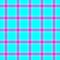 Check diamond tartan plaid scotch fabric seamless texture background - vibrant cyan blue, hot pink, purple and white color