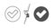 Check line icon. Approved Tick sign. Vector