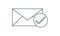Check mail icon vector image