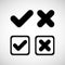 Check mark icon great for any use. Vector EPS10.