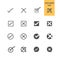 Check mark icons set.