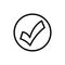 Check Mark Isolated Icon. Checklist button icon. Check mark, tick vector icon. Checkmark Icon Vector. Checklist check