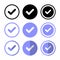 Check mark, tick icon vector. Checkmark, verify symbol concept