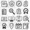 Check mark vector icons set. Checkmarks icon. approval illustration symbol collection. ok sign or logo.