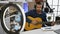 Check out this passionate young hispanic man nailing classical guitar melody in music studio, recording video with smartphone