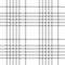 Check pattern in black and white. Line grid for spring summer autumn winter. Tartan pixel simple asymmetric plaid vector for skirt